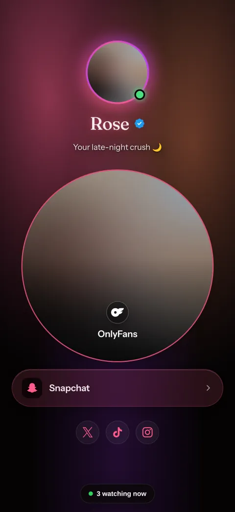 Rose Night — private landing page design