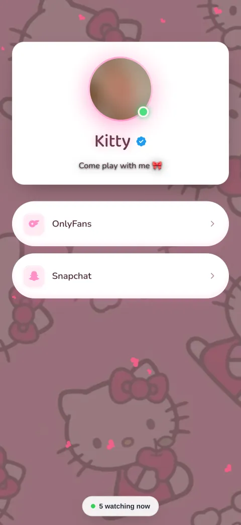 Kitty — private landing page design
